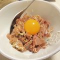 aki42's cooksnap of when they made コンビニ食材だけで！生ハムユッケ.
