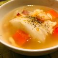ONE★MAYU★'s cooksnap of when they made 丸ごと新玉ねぎのオニオングラタンスープ.