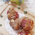 4児男子母さんの台所's cooksnap of when they made 春色❁苺とホワイトチョコのスコーン.