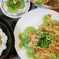 わにまみ's cooksnap of when they made 生姜と葱で〜刺身こんにゃく.