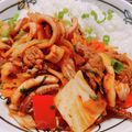 あちゃママ♡'s cooksnap of when they made 韓国料理ー甘辛イカ丼「オジンオドッパ」.