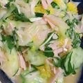 くぅまま☆彡's cooksnap of when they made 新玉葱を美味しく♡ハムと胡瓜の八朔サラダ.