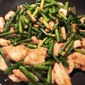 ame-ikuru's cooksnap of when they made アスパラと鳥もも肉の和風炒め.