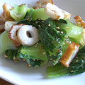 ラタママ's cooksnap of when they made 青梗菜とちくわのポン酢ごま和え！.