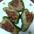 まん丸みかリン's cooksnap of when they made 卵・パン粉不要♪ピーマンの肉詰め.