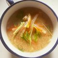 ありみりん♡'s cooksnap of when they made 水菜と油揚げのお味噌汁.