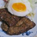 mmameco's cooksnap of when they made レンチン目玉焼き.