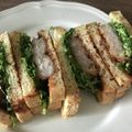 Yokchina's cooksnap of when they made ⭐️プロ直伝激うまソースのヒレカツサンド.