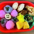 あ☆せ's cooksnap of when they made キャラ弁*仕掛けおにぎりのお花弁当★.
