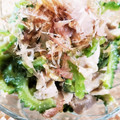 ゆるмαмα's cooksnap of when they made 簡単、ゴーヤと鶏ささみの塩わさび和え.