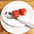 horseland's cooksnap of when they made 裏技！イチゴの固い所を簡単に取る方法♪.