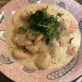 saki1010's cooksnap of when they made 九陽　おからニョッキと海老豆乳クリーム.