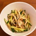 ★♡ゆき♡★'s cooksnap of when they made 茹で鶏ときゅうりの胡麻味噌和え.