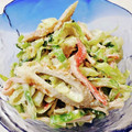 miniまむ♡'s cooksnap of when they made キャベツとちくわのごまマヨサラダ.