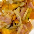 マンジュラ's cooksnap of when they made かぼちゃ・エリンギ・ベーコンのバター炒め.