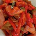２４なるるん's cooksnap of when they made ピーマンとウィンナーのケチャップ炒め♪.