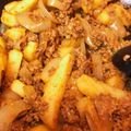とりかな53910's cooksnap of when they made じゃがいもとひき肉のカレー炒め.