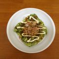 みめい's cooksnap of when they made サイリウムのお好み焼き風.