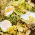 ママメイン！時々子供's cooksnap of when they made 簡単☆レタスですごもり卵～レタス大量消費.