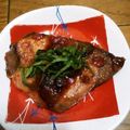 miwappy's cooksnap of when they made ぶりの梅しそ照り焼き.