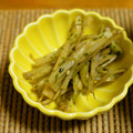 taruママ's cooksnap of when they made 青のり香る★うどの皮の塩キンピラ.
