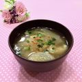 toraちゃん♪'s cooksnap of when they made 母の味☆大根と干し海老のお味噌汁.