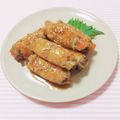 まあまま☆0403's cooksnap of when they made 茄子と人参の豚肉巻き照り焼き.
