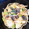 あたむ❤189's cooksnap of when they made 簡単！鶏ササミとキャベツの♡和風パスタ.