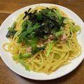 わっきー0424's cooksnap of when they made 小松菜、しそ、シーチキンの和風スパ.