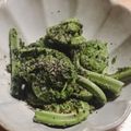 mami♪123's cooksnap of when they made コゴミの胡麻和えとおひたし.