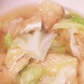 こま1018's cooksnap of when they made キャベツと油揚げのみそ汁.