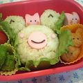 ばるぼあ's cooksnap of when they made キャラ弁☆カエル！？.