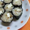 saalalan's cooksnap of when they made リメイク）炊き込みご飯⇒炊き込みのり巻き.