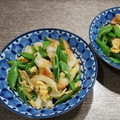 watership's cooksnap of when they made 絹さやとちくわと卵の炒めもの.