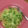 おはなすき's cooksnap of when they made かいわれと辛子明太マヨの冷製パスタ.