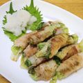 くまちーこ's cooksnap of when they made 激旨♪お手軽な薄切り豚バラのレタス巻♪.