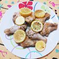 ﾁｲﾁｬﾝﾏﾏ's cooksnap of when they made ダイエット♪鳥手羽元でレモンハーブ焼き.