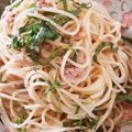 クックJFPMLI☆'s cooksnap of when they made 小松菜、しそ、シーチキンの和風スパ.