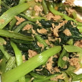 ぽインコ。's cooksnap of when they made 小松菜とツナ缶の甘辛炒め.