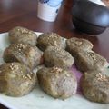 はじこファミリー's cooksnap of when they made さつまいもdeおまんじゅう風♬.