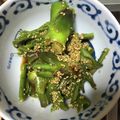 Chika☆Dori's cooksnap of when they made タラの芽の胡麻和え.