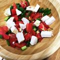 りょーこ0520's cooksnap of when they made わけぎ、トマトの旨味サラダ.