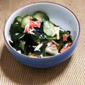 KAKO_KAKO's cooksnap of when they made 胡瓜とわかめとかにかまの生姜入り酢の物.