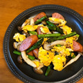 samakosama's cooksnap of when they made 簡単♪アスパラとウインナーの中華卵炒め★.
