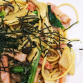 クック1NIM4C☆'s cooksnap of when they made ほうれん草とたけのこの和風パスタ.