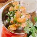 にんぴよ's cooksnap of when they made Ceviche セビチェ　コスタリカの魚の酢の物（予算約３５００コロン）.
