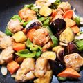 sunny147cm's cooksnap of when they made 簡単♪豚こまと夏野菜の黒酢あん.