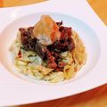 桜月❀咲良mommy's cooksnap of when they made キャベツと牛こまのおろしポン酢のせ.