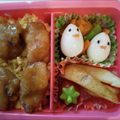 haru★mama☆'s cooksnap of when they made お弁当☆うずら卵でヒヨコとニワトリ.