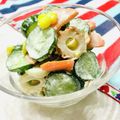U☆kaoru's cooksnap of when they made ちくわと野菜の簡単サラダ(お弁当にも).